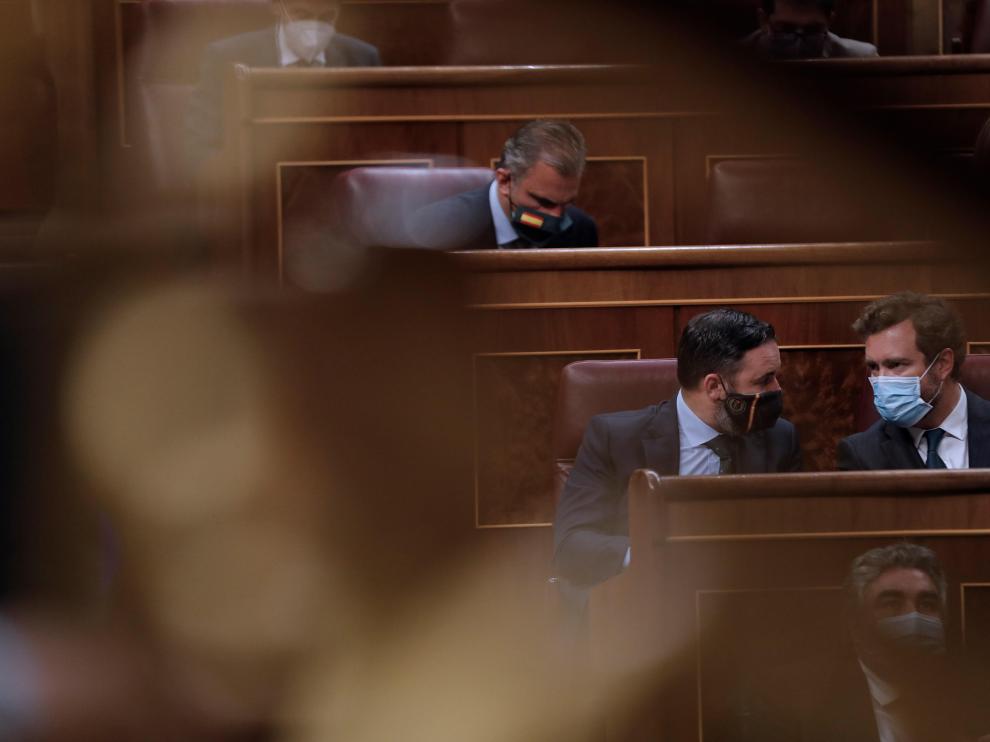Santiago Abascal junto a Iván Espinosa de los Monteros