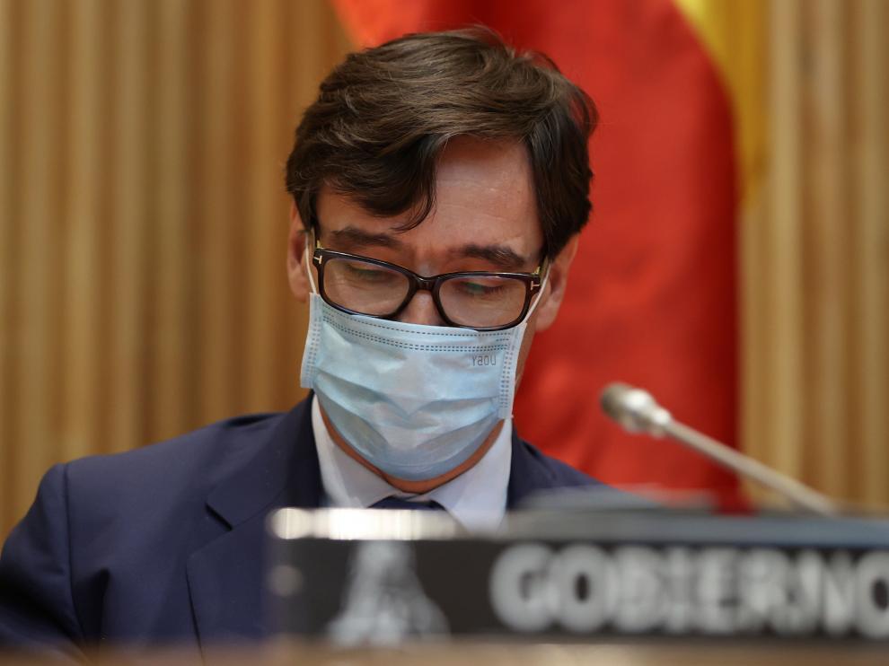 Salvador Illa en la comisión de Sanidad