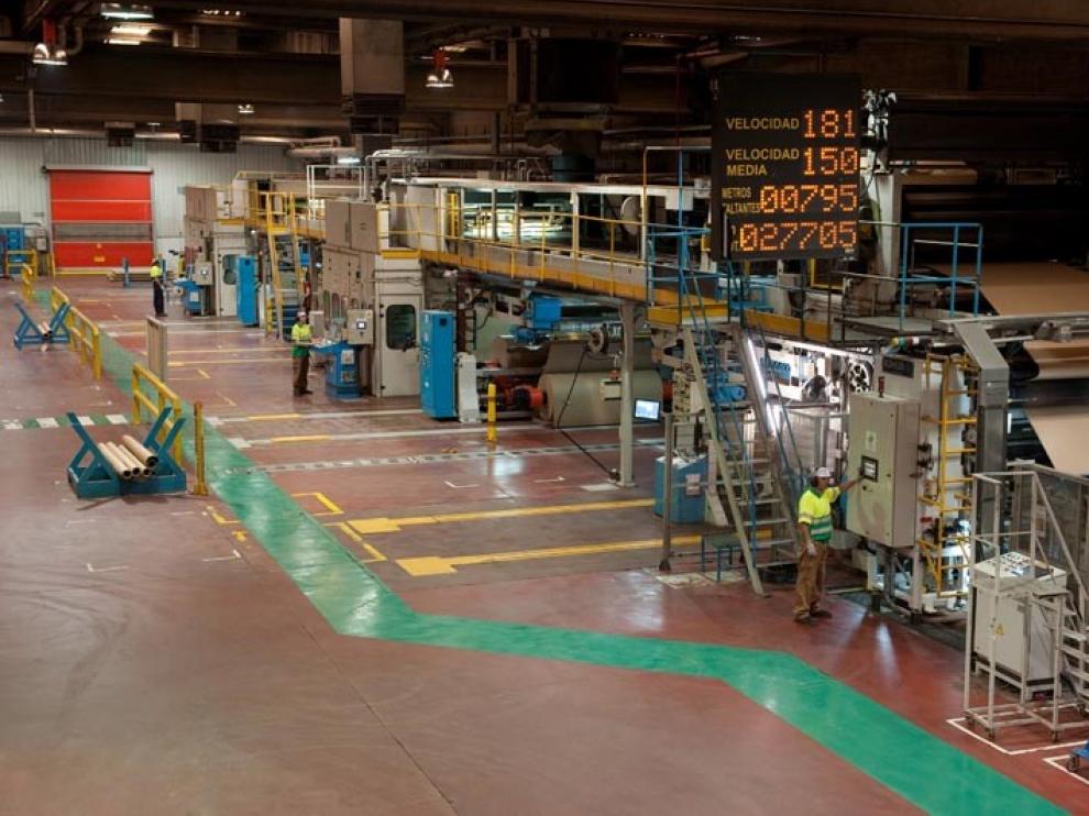 Una de las plantas cartoneras que el grupo Saica tiene. La de Ohio, todavía en proyecto, será similar.
