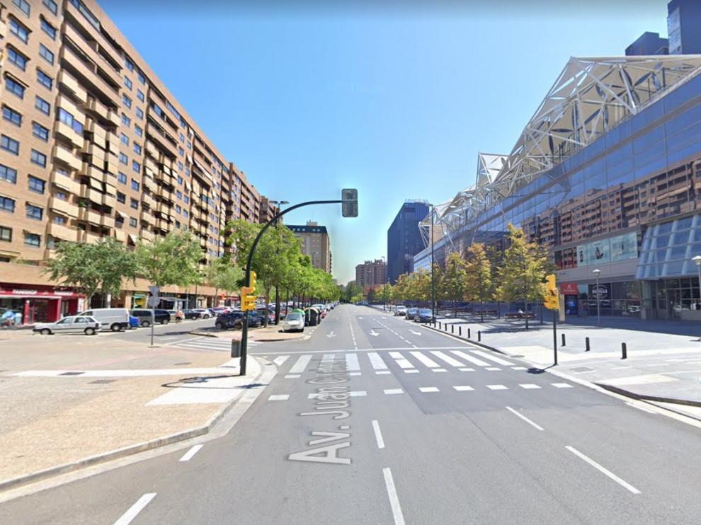 Una imagen de la avenida de Juan Carlos I de Zaragoza.