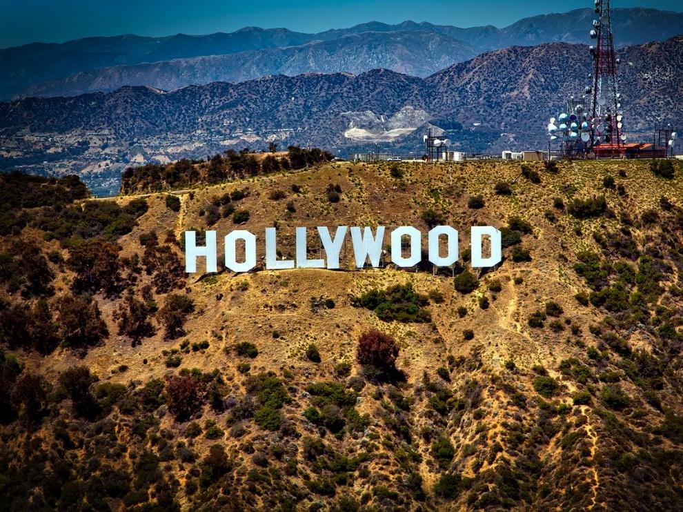 Icónico cartel de Hollywood en California