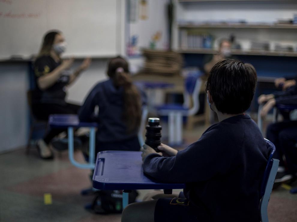 Regreso de las escuelas en medio de la pandemia del coronavirus en Río de Janeiro