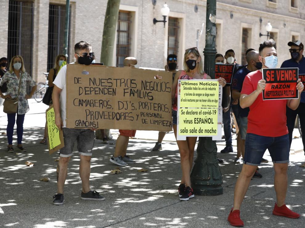 Trabajadores y empresarios del ocio nocturno, este jueves frente al Pignatelli