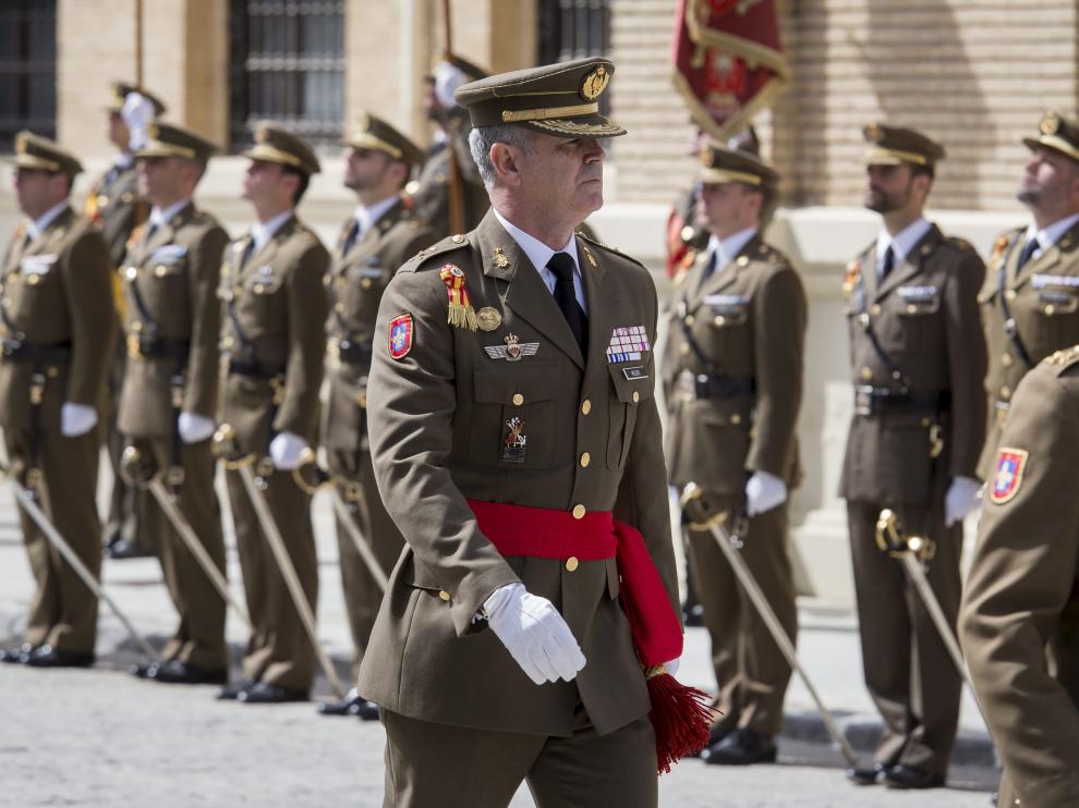 El general Carlos Melero, en su toma de posesión en la Academia Militar.