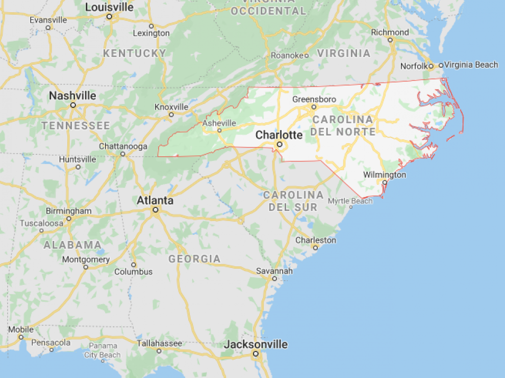 El terremoto ha sacudido este domingo los estados de Carolina del Norte, Carolina del Sur, Virginia, Tennessee y Georgia (Estados Unidos), tal