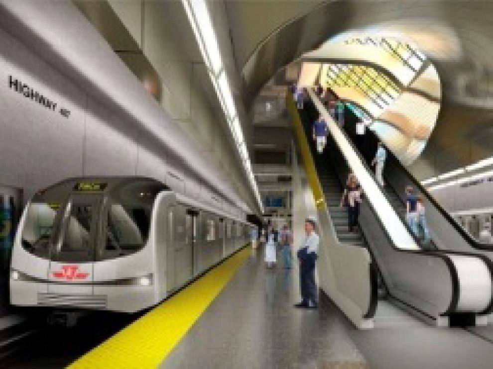 Obra de la ampliación del metro de Toronto lograda por FCC el año pasado.