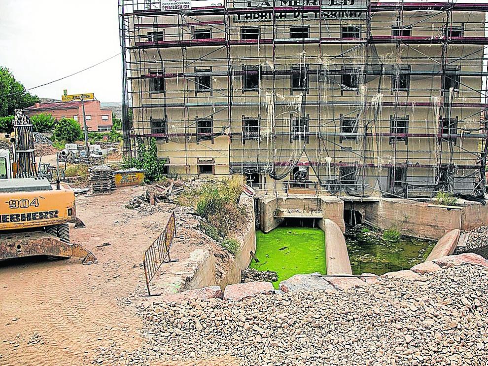 Las obras de la harinera de Calatayud acumulan ya seis meses de retraso.