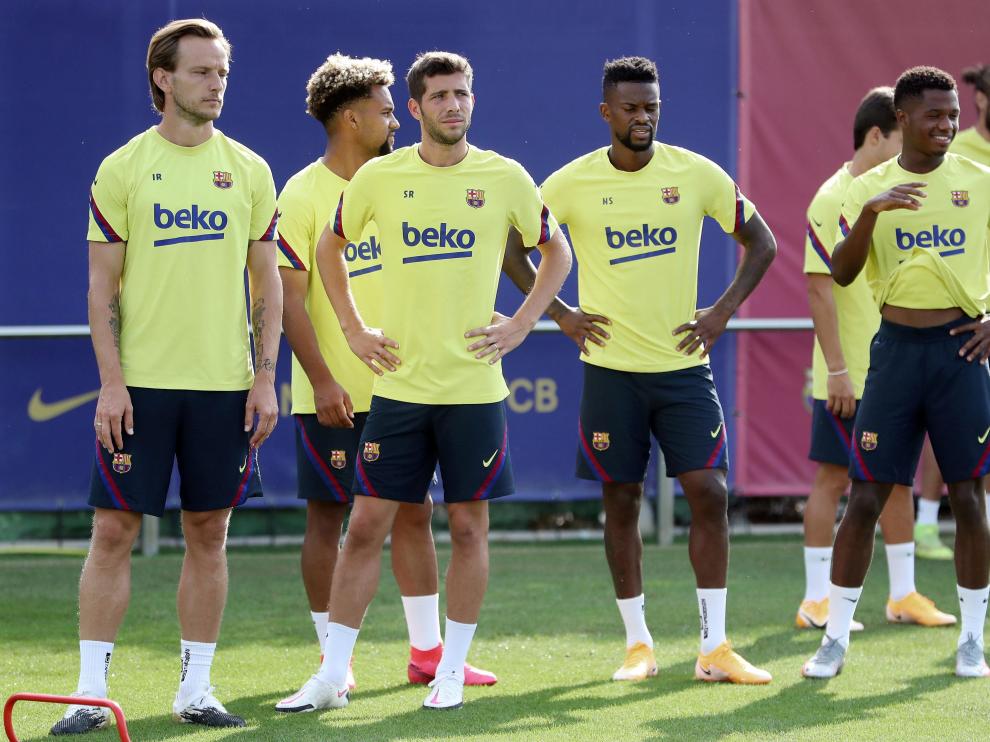 Entrenamiento del Barça este miércoles