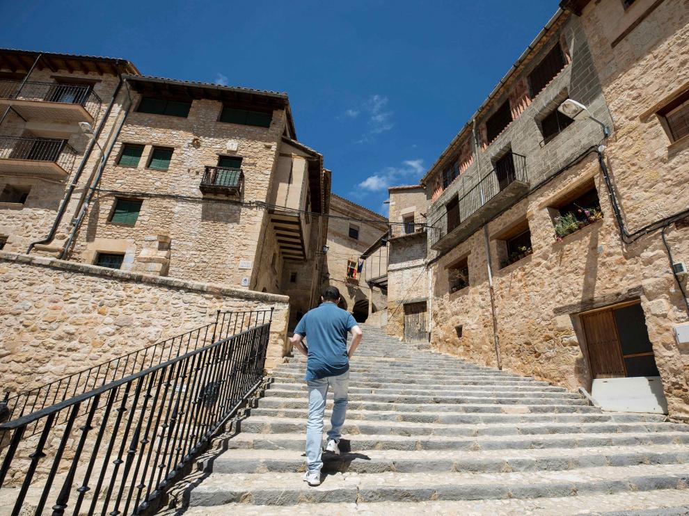 Localidad de Monroyo en el Matarraña de Teruel