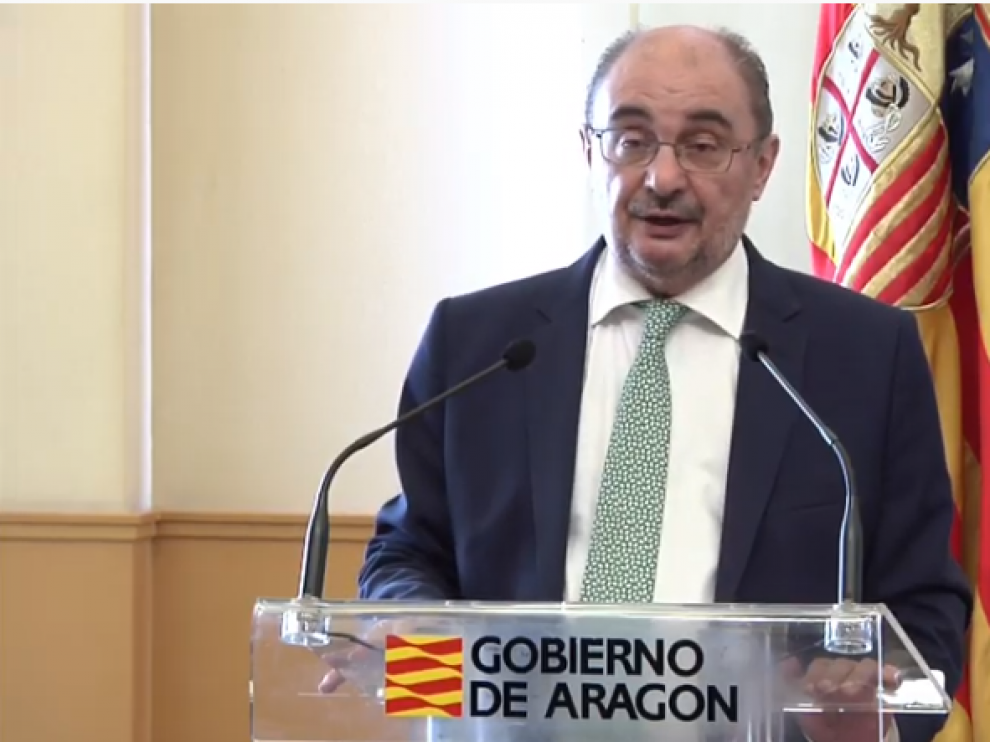 Javier Lambán y Arantxa González Laya