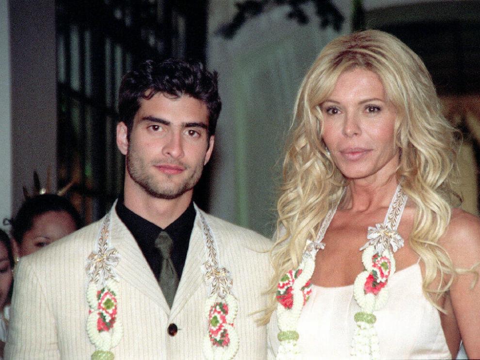 Asdrúbal y Bibiana Fernández el día de su boda