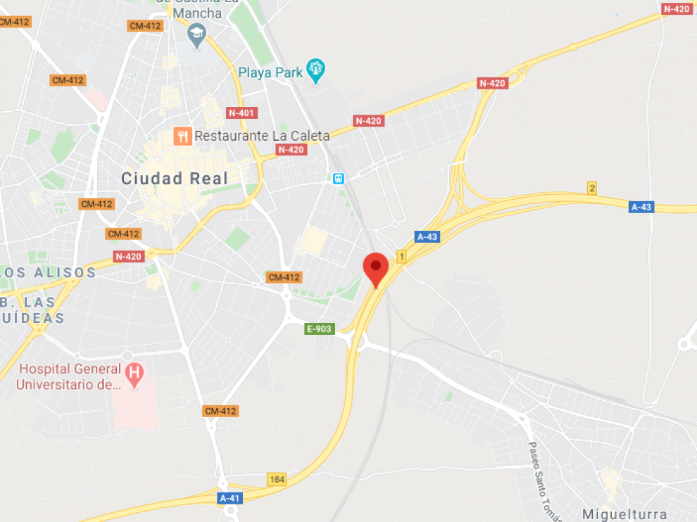 El hombre fue detenido en la Autovía A-43 en Ciudad Real.