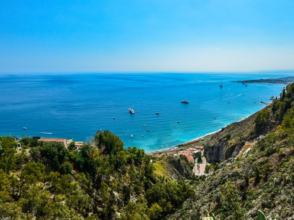 Foto de archivo de la costa siciliana