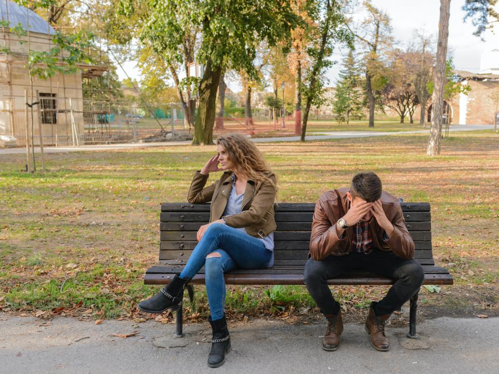 Una pareja con problemas.