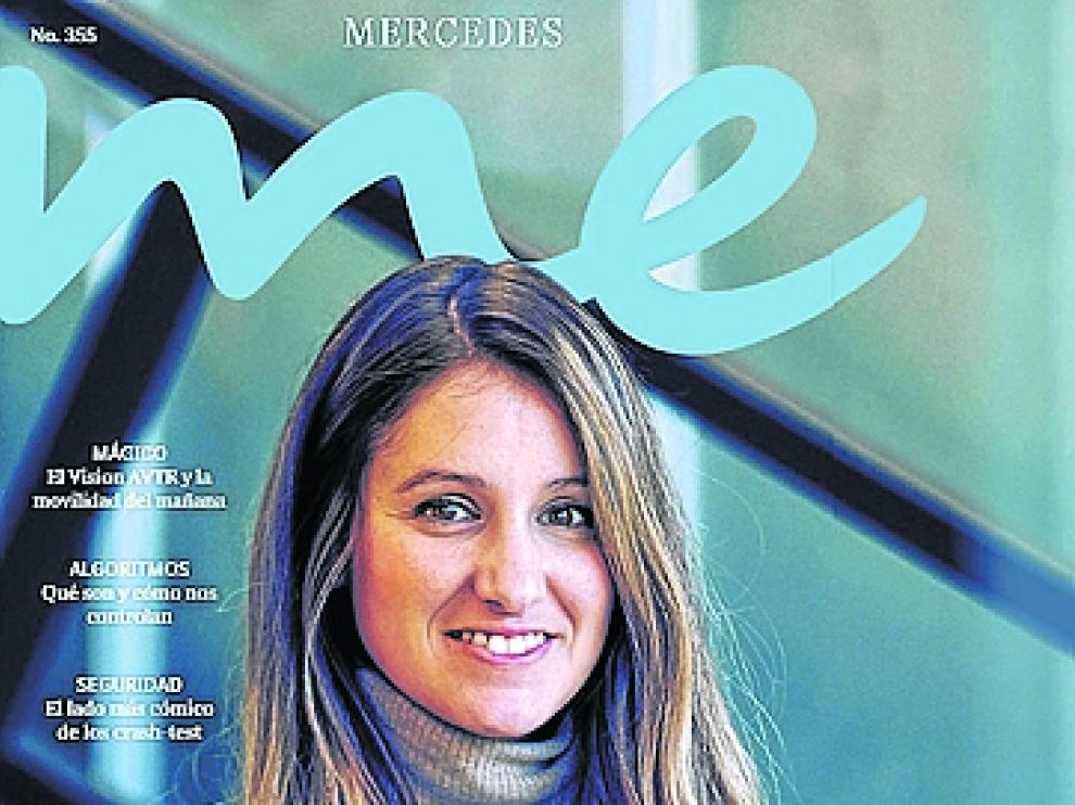 Esther Borao, portada de la revista 'Me'
