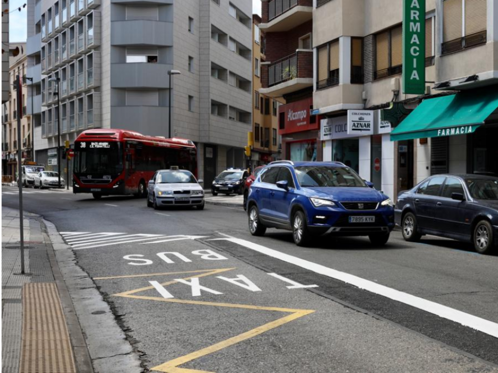 Carril bus de Hernán Cortés
