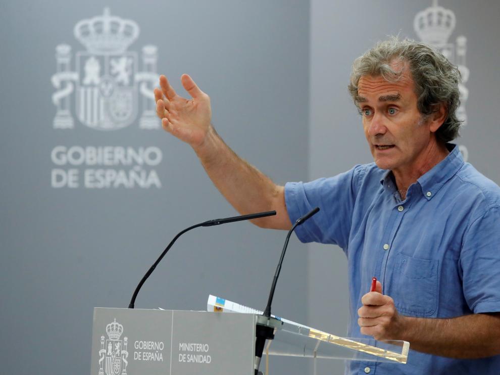 Rueda de prensa del director del Centro de Coordinación de Alertas y Emergencias Sanitarias, Fernando Simón