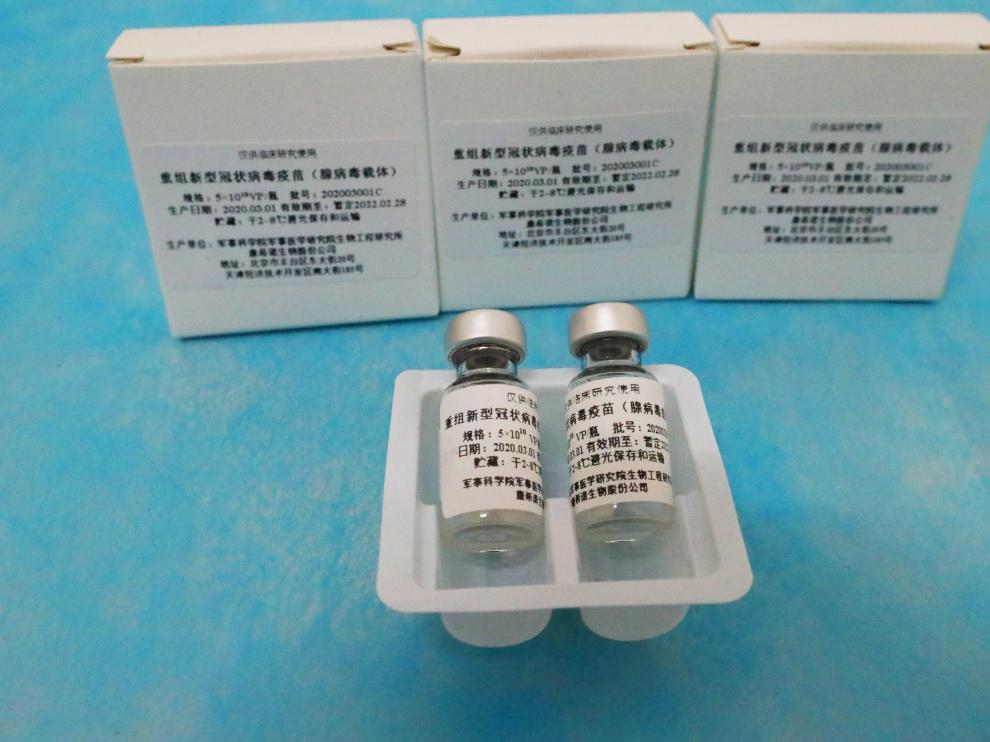 Viales de la vacuna que está desarrollando China.
