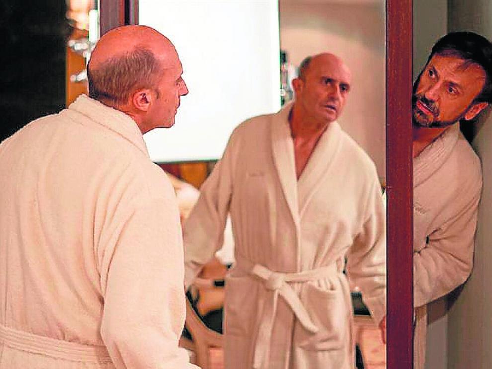 Pepe Viyuela y José Mota, en una escena de la película