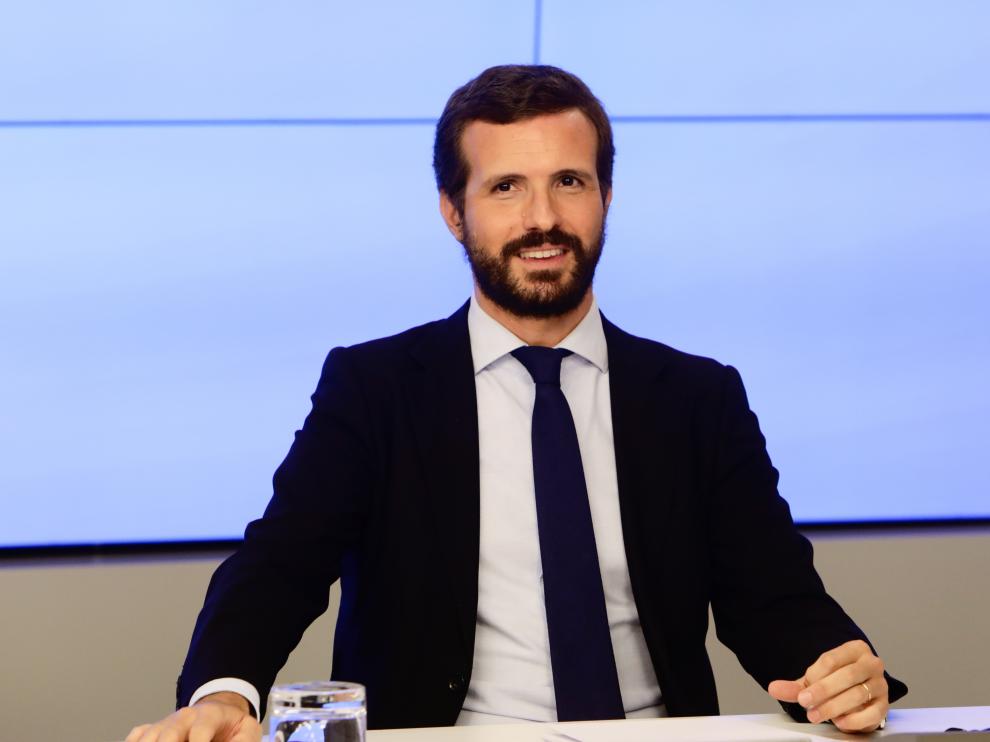 El presidente del Partido Popular, Pablo Casado.
