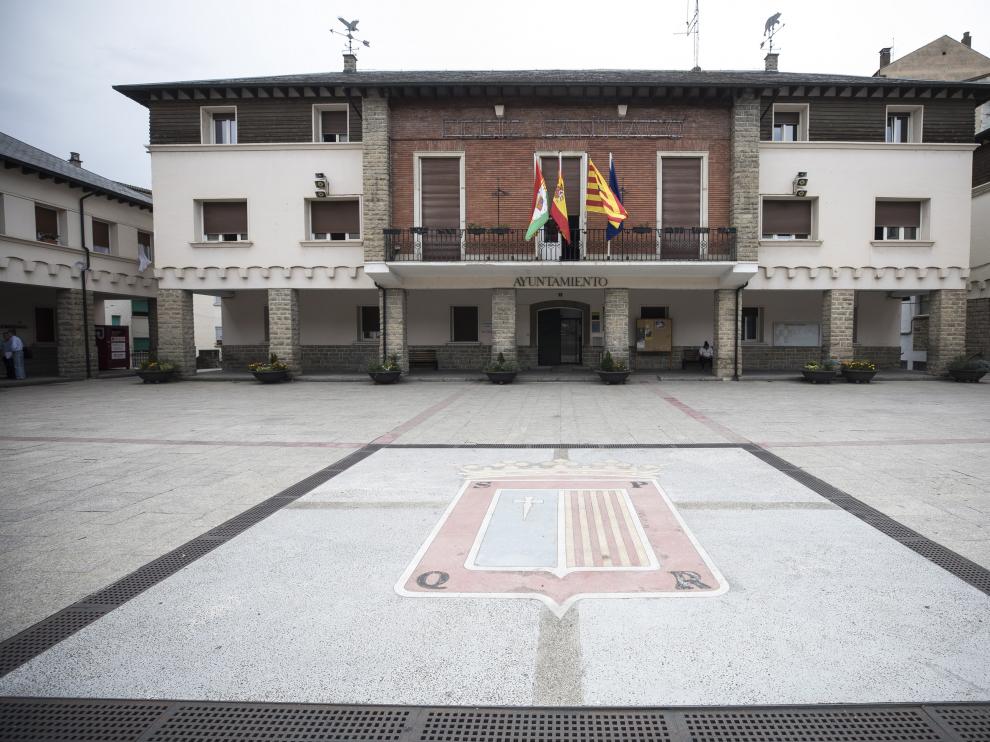 Ayuntamiento de Sabiñánigo, localidad donde se produjo la detención.