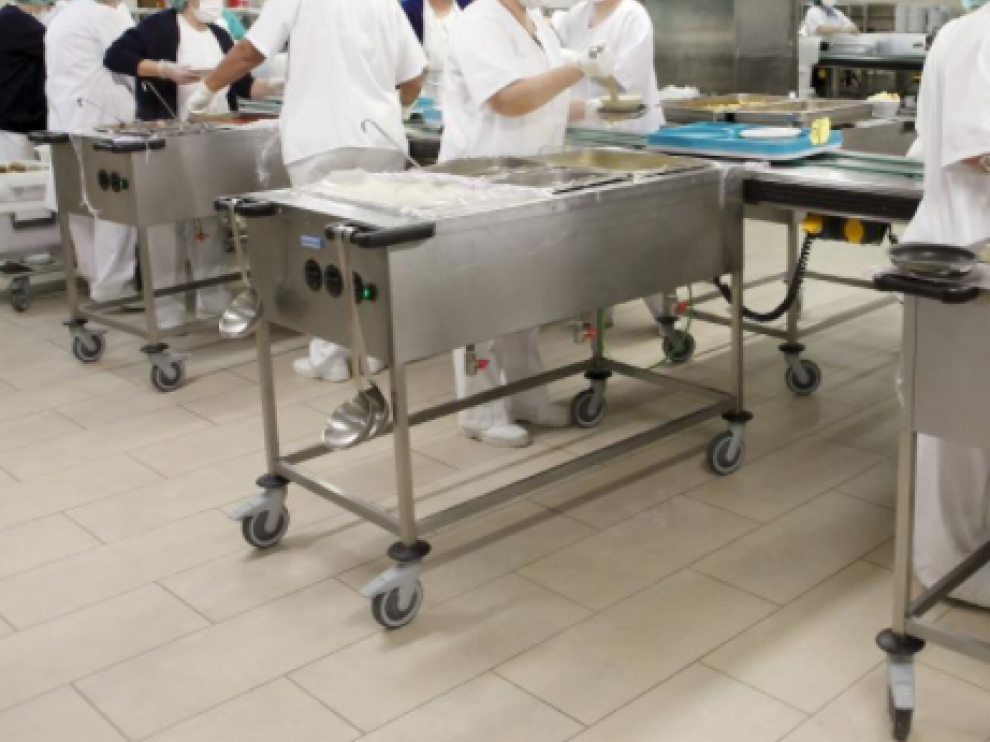 Foto de archivo de la cocina del hospital Miguel Servet