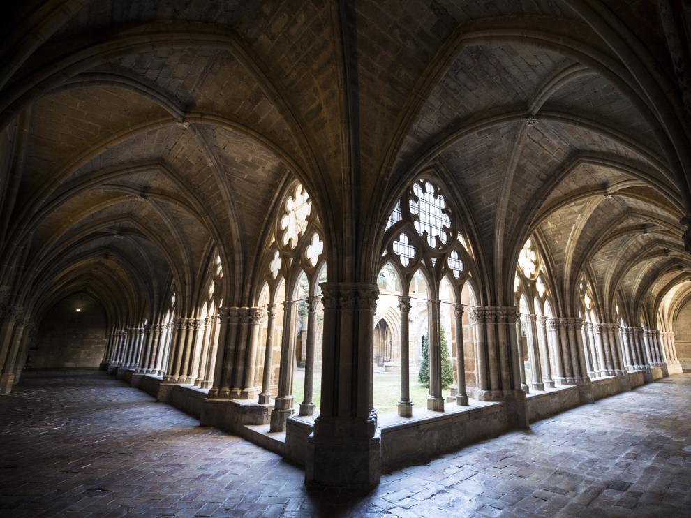 El imponente claustro del Monasterio de Veruela