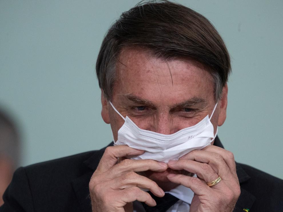 El presidente Jair Bolsonaro participa en un acto el lunes en Brasilia.