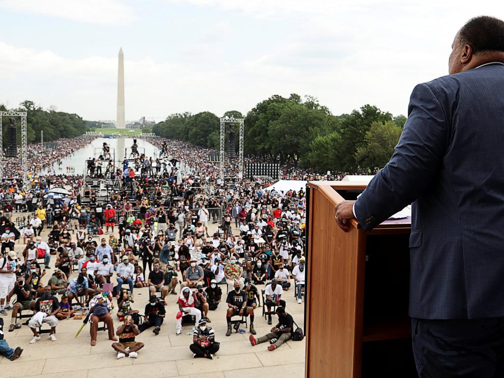 Martin Luther King III ante el Mall de Washington que acogió el histórico discurso de su padre