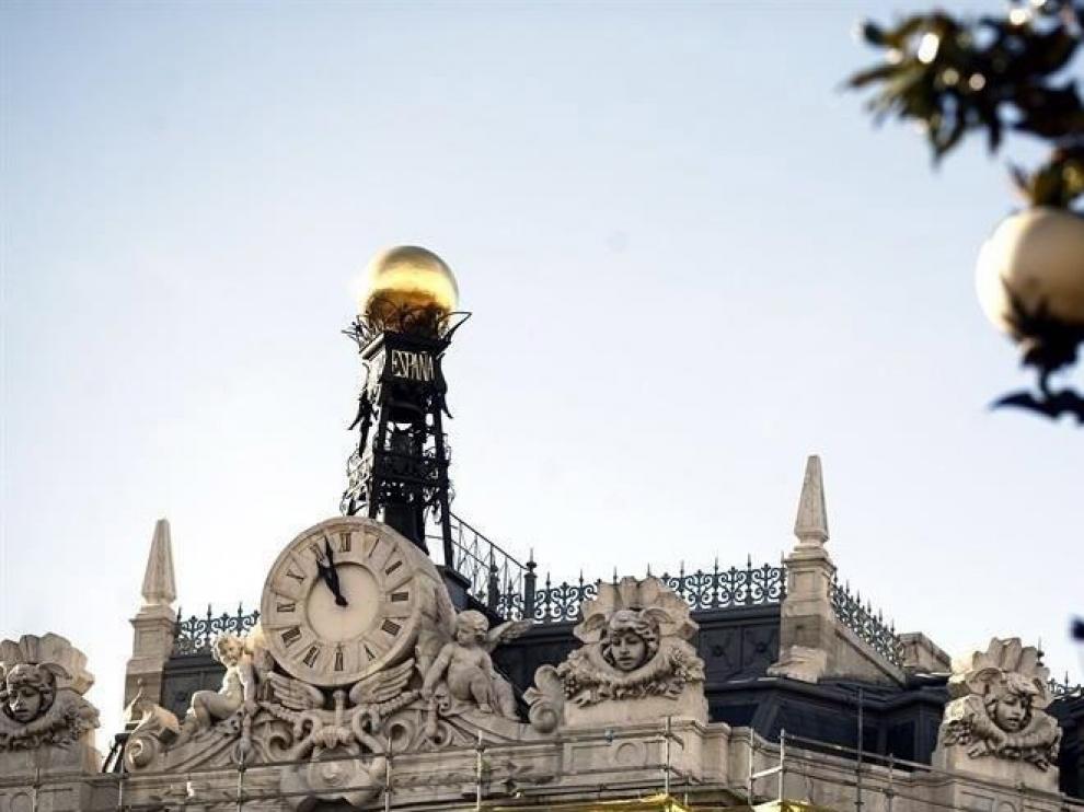Un detalle de la sede del Banco de España en Madrid.