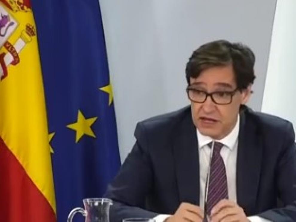 Salvador Illa en rueda de prensa