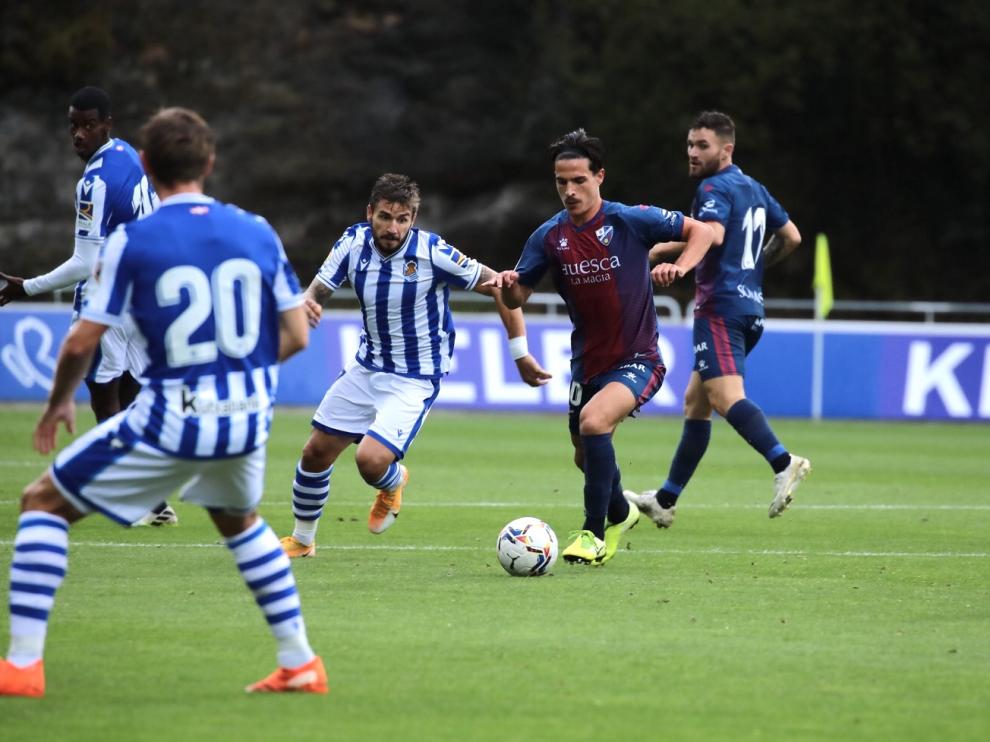 Partido amistoso entre la SD Huesca y la Real Sociedad