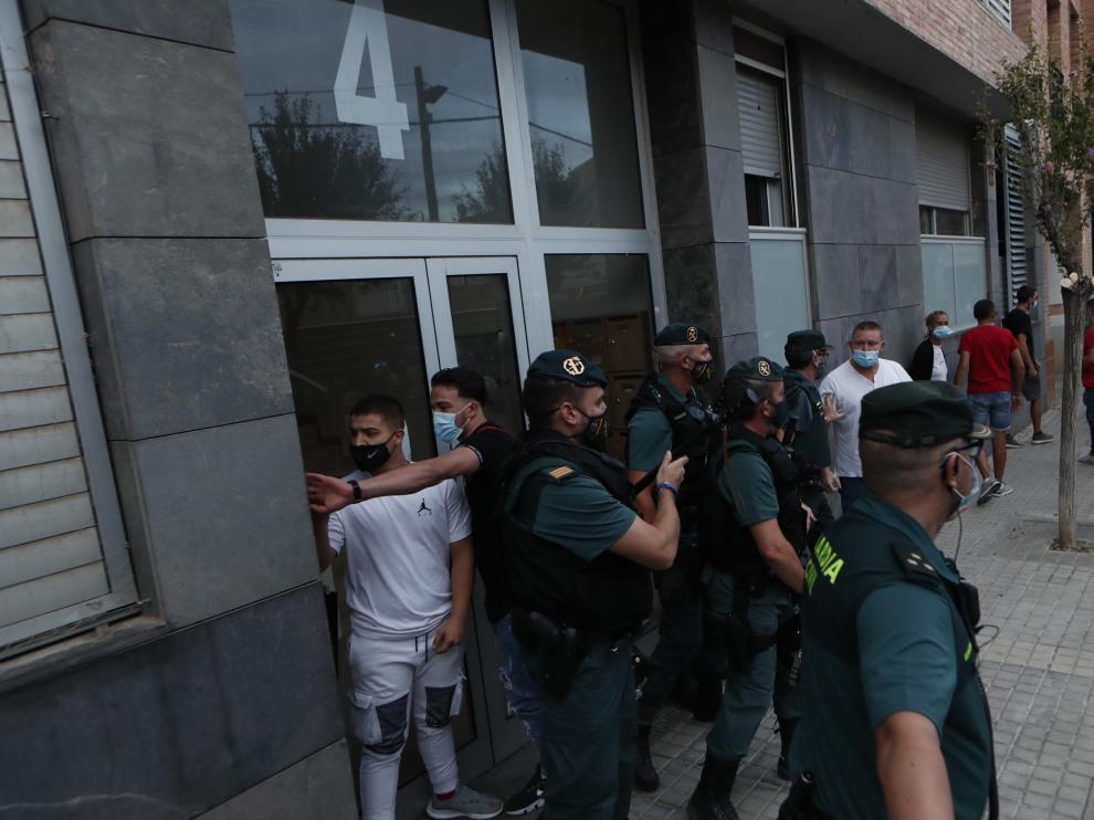 Manifestación contra la okupación de viviendas en Utebo