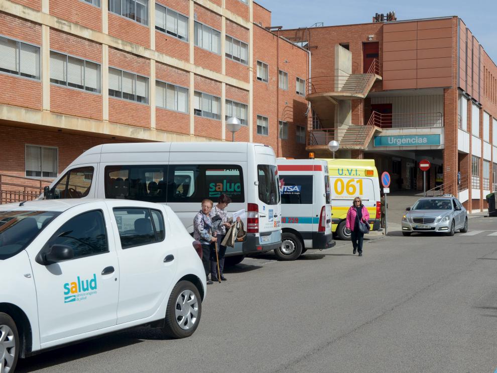 Zona de parada de ambulancias del Hospital Obispo Polanco/2018-04-06/ Foto: Jorge Escudero [[[FOTOGRAFOS]]] [[[HA ARCHIVO]]]