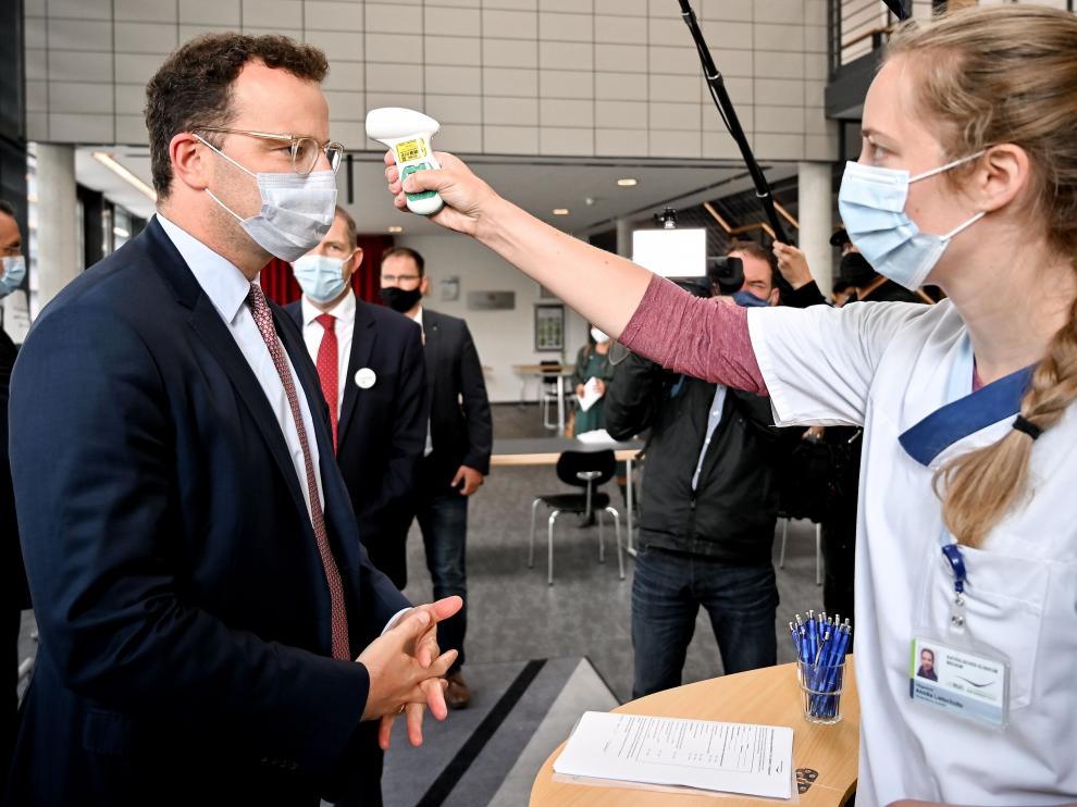 German Health Minister Spahn visits St. Josef Hospital in Bochum