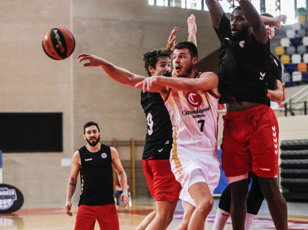 Jonathan Barreiro, en el partido amistoso del pasado sábado ante el Gipuzkoa.