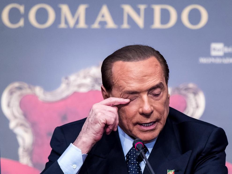 Silvio Berlusconi en una comparecencia en 2017 en Roma.