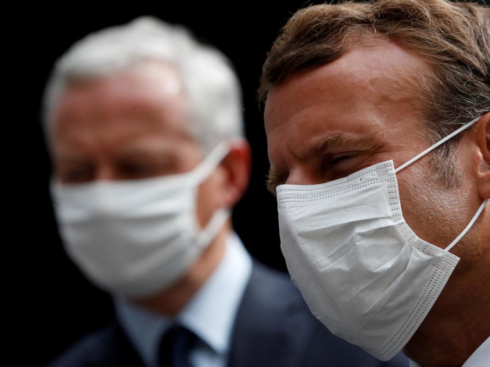 Emmanuel Macron el pasado 28 de agosto en Villeneuve-la-Garenne, cerca de París