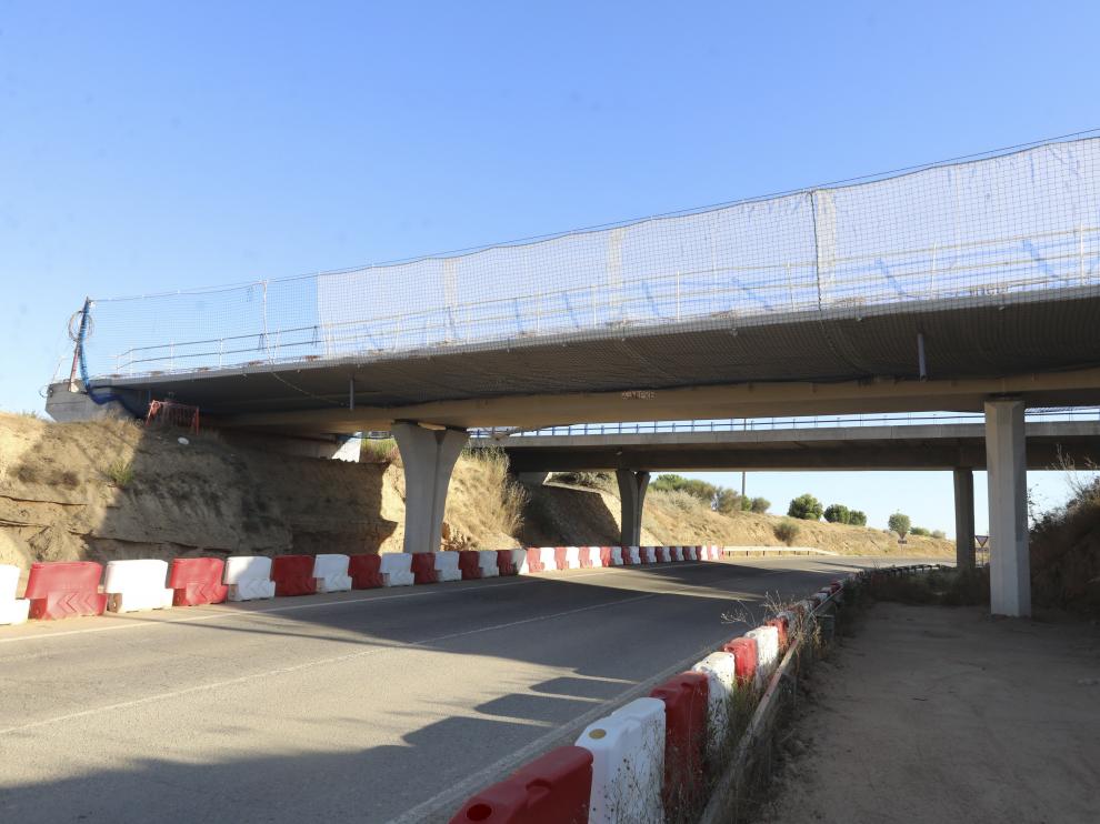 Una de las ocho nuevas estructuras en las que se está trabajando entre Huesca y Siétamo.