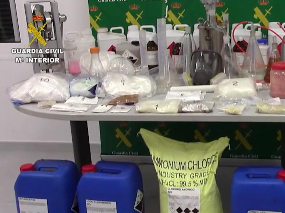 Laboratorio de fabricación de drogas sintéticas desmantelado en Menorca.