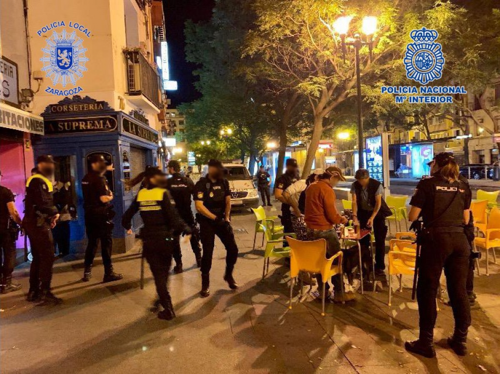 Tareas de vigilancia del ocio nocturno.