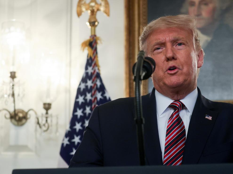 U.S. President Trump delivers remarks on judicial appointments at the White House in Washington