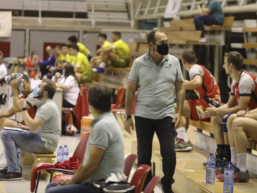 Nolasco, durante el partido del miércoles ante los alcarreños.