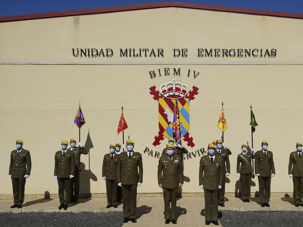 Toma de posesión de mando en el IV Batallón de Intervención en Emergencias de la UME.
