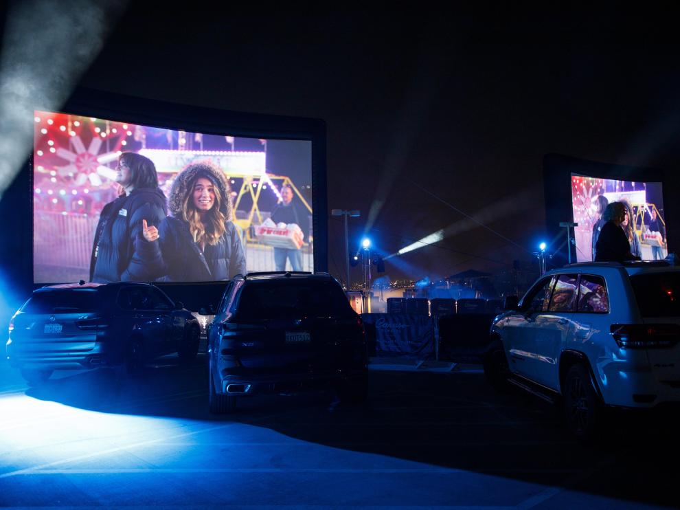 Glendale (United States), 10/09/2020.- US actress Barbie Ferreira poses during arrivals for the drive-in premiere of the HBO Max movie 'Unpregnant' in Glendale, California USA, 09 September 2020. The event took place on a rooftop parking lot. (Cine, Estados Unidos) EFE/EPA/EUGENE GARCIA 'Unpregnant' HBO Max drive-in movie premiere in Glendale, California