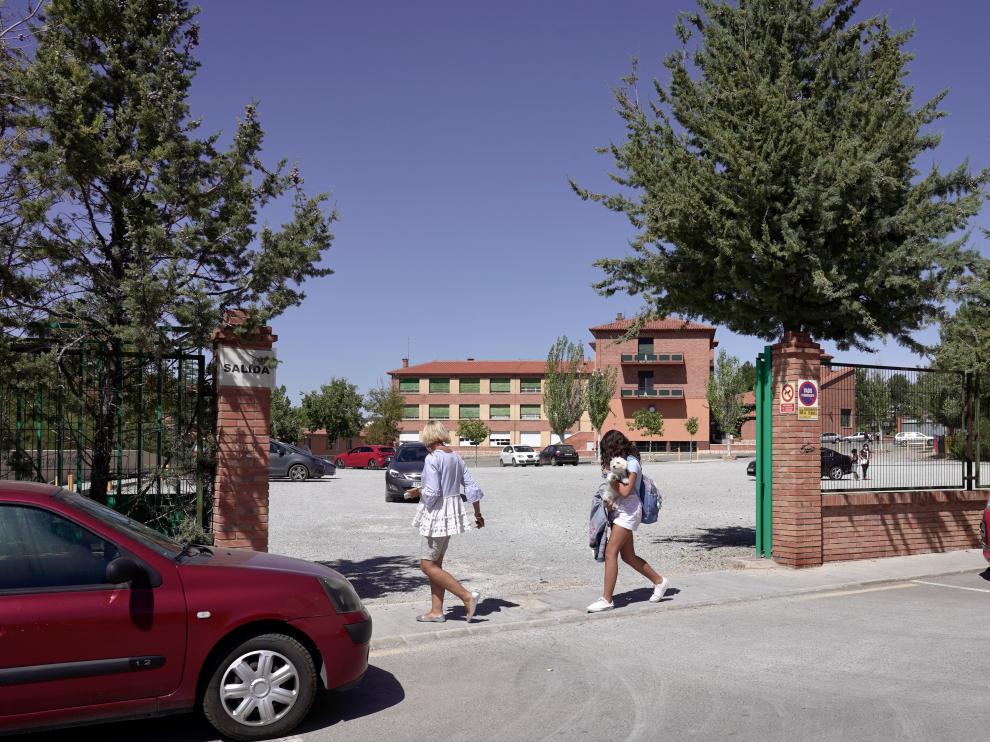 Foto del colegio Las Viñas deTeruel en el que se ha detectado un caso de Covid en un aula de Infantil