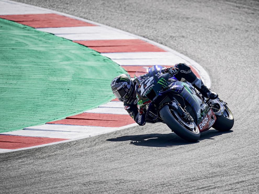 El español Maverick Viñales, en acción en la clasificación oficial del Gran Premio de San Marino