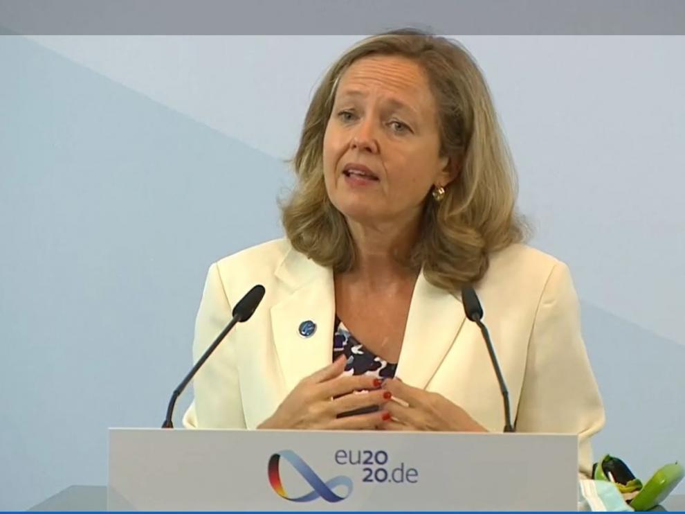 La vicepresidenta Nadia Calviño.