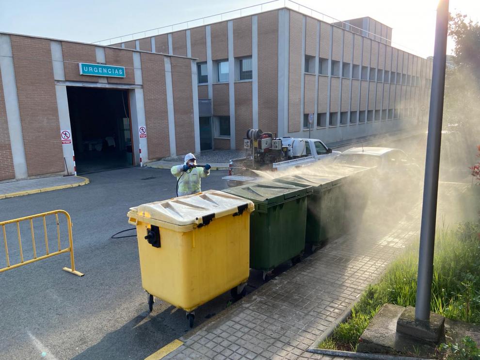 Contenedores de basura de la Comarca del Somontano.