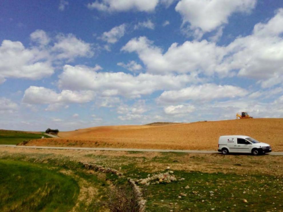 Imagen de la carretera que une Cetina y Calmarza